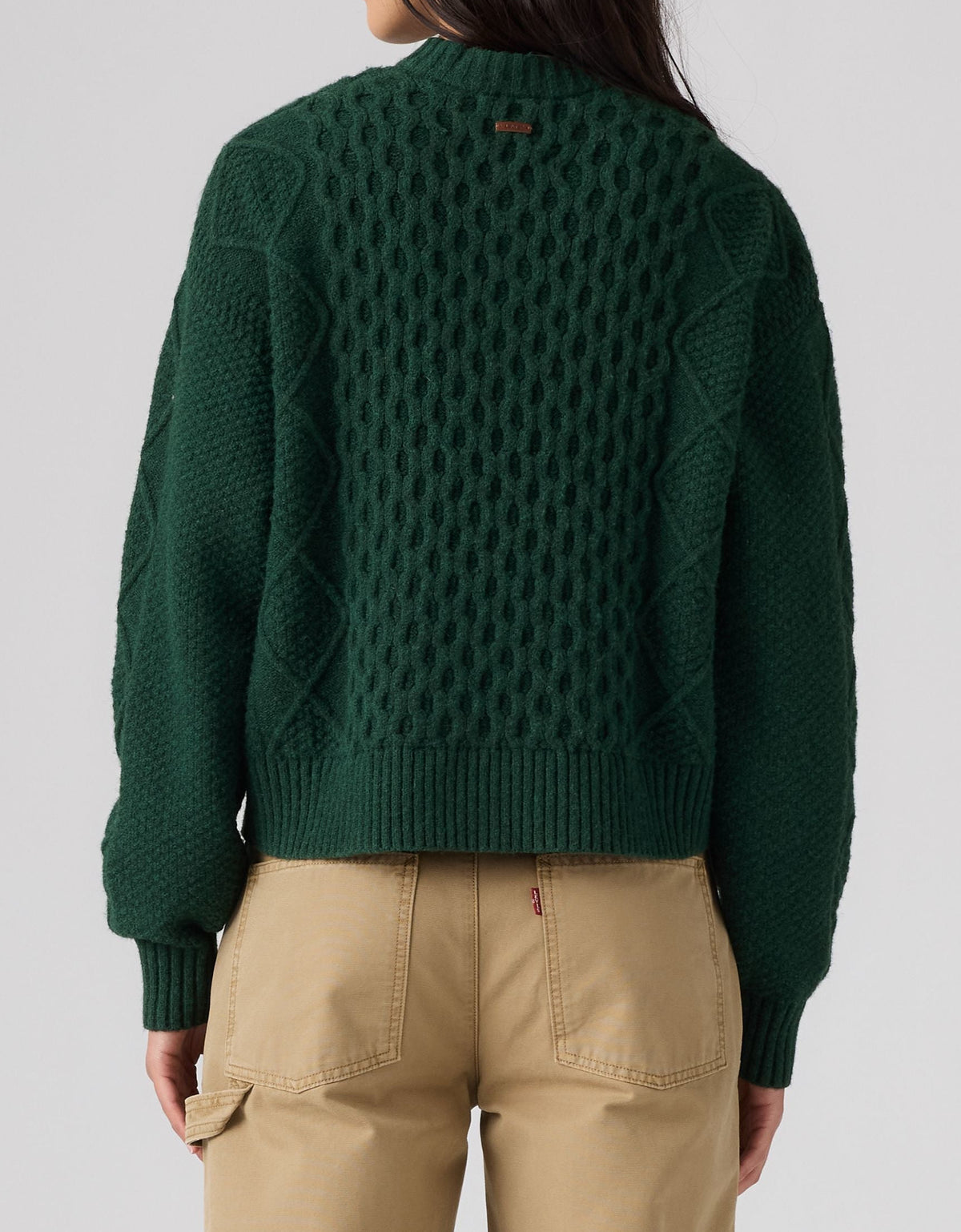 Levi's® Charlotte Crewneck Cardigan, Vert