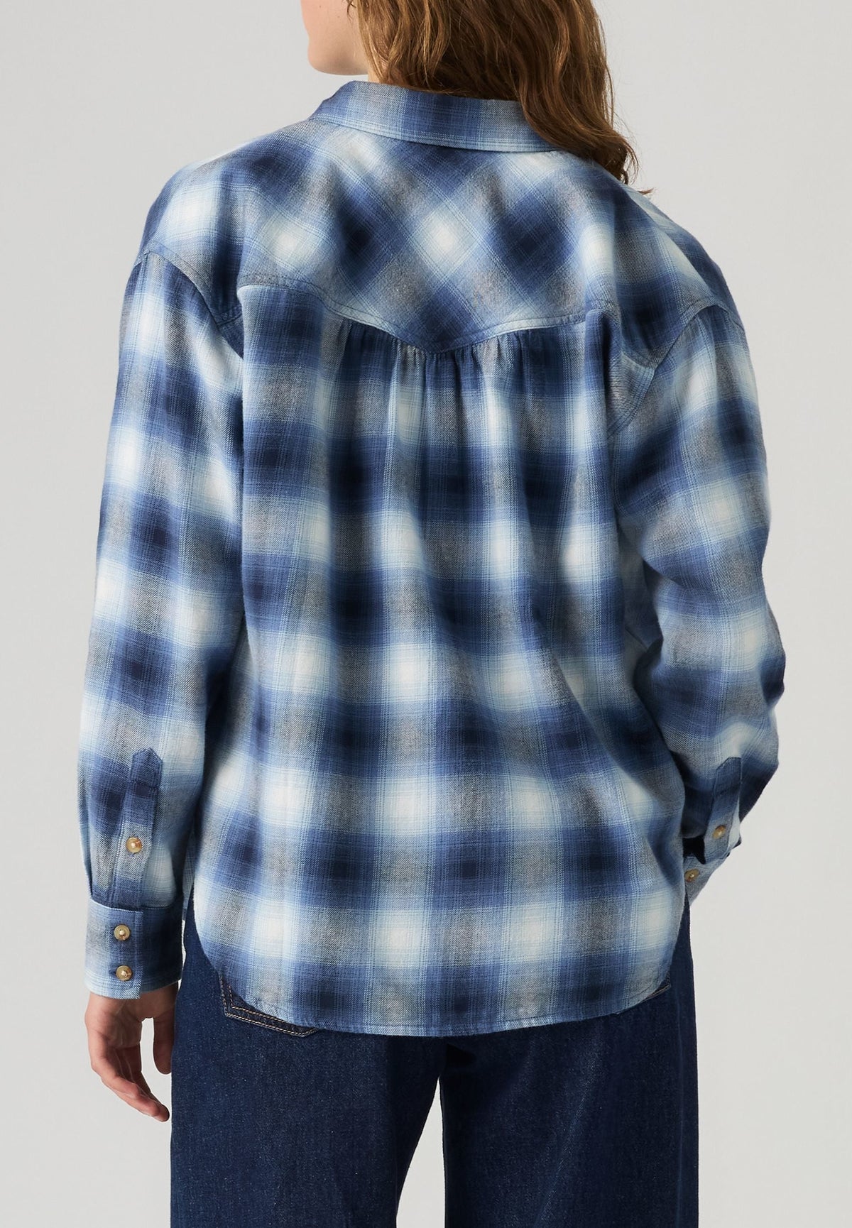Levi's® Flannel Shirt, Kariert Blau "Vesa Shadow Plaid"