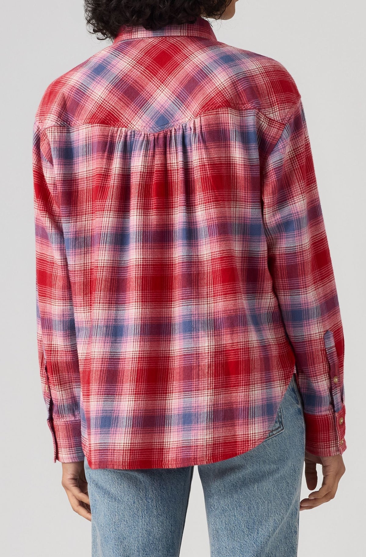 Levi's® Flannel Shirt, Kariert Rosa-rot "Locryn Plaid"