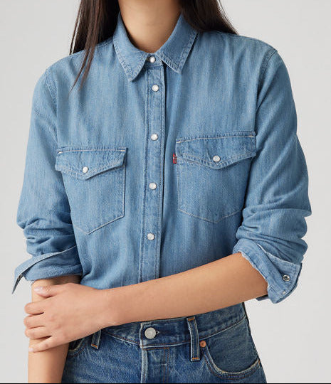 Chemise Levi's en jeans, Standard Fit, Bleu moyen"Play Break"