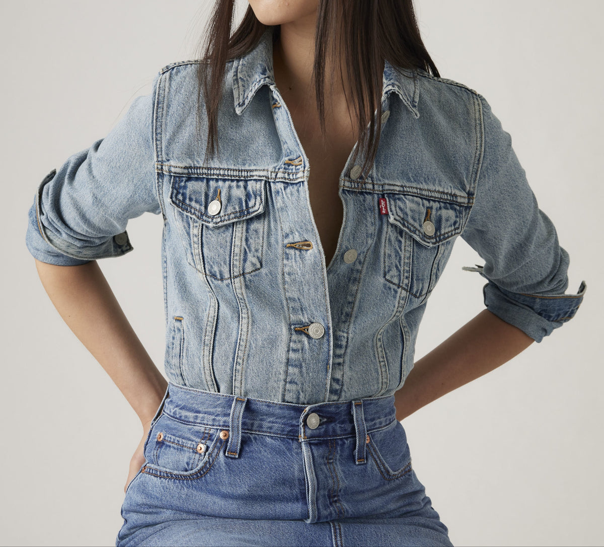 Veste en jeans Levi's® Original Trucker Jacket, Bleu clair "All Mine"
