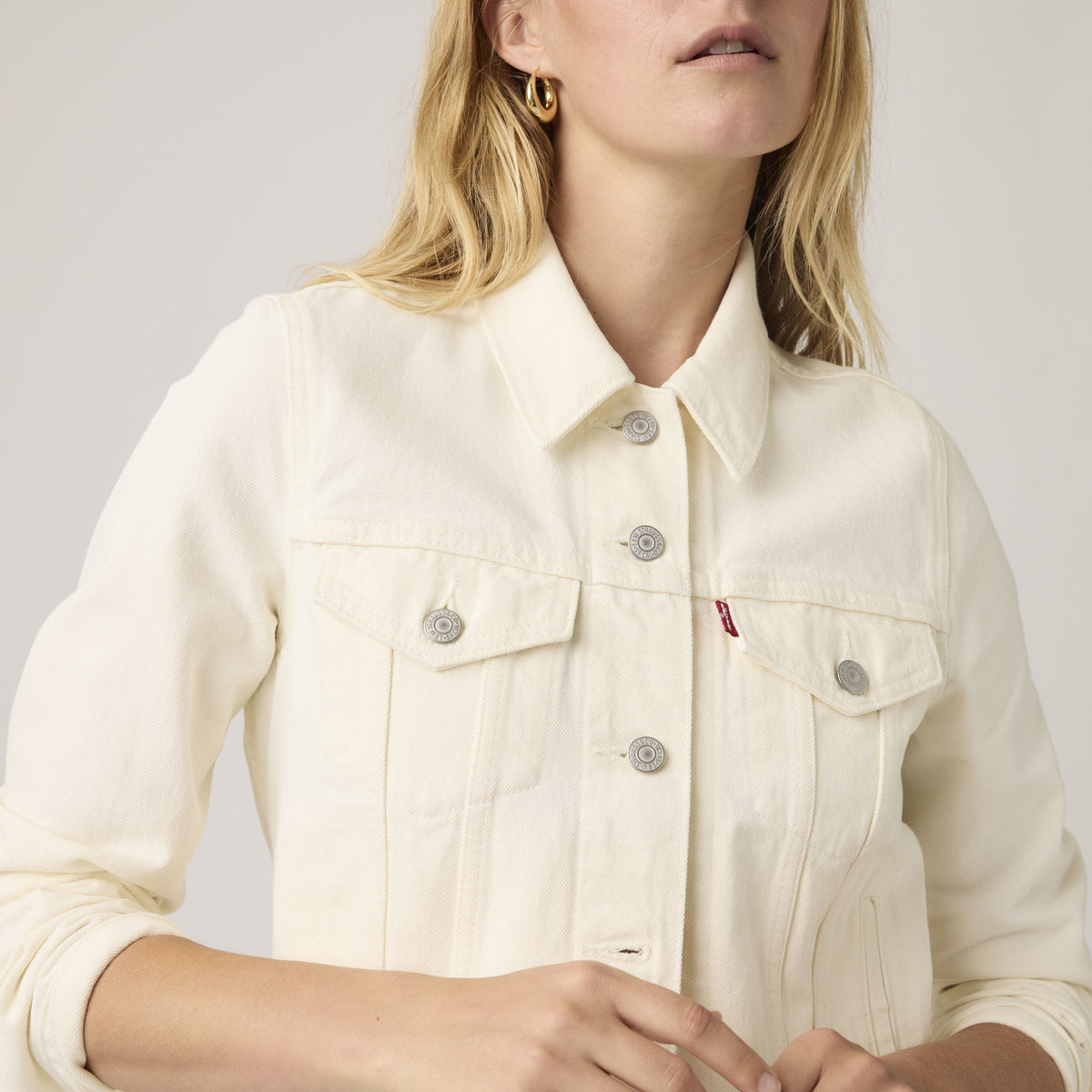 Levi's® Original Trucker Jacket, Ecru "Snowing in LA"