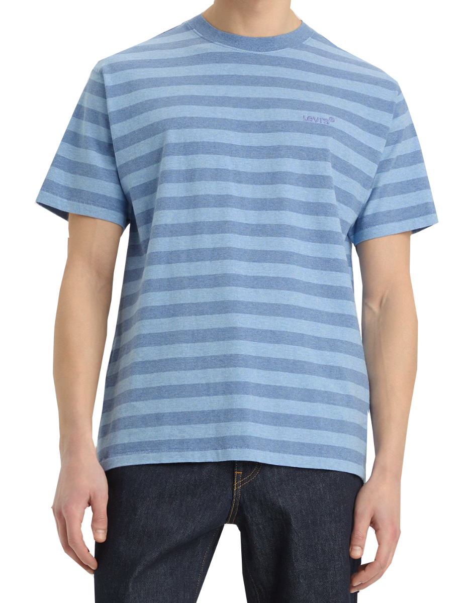 T-shirt vintage de Levi, Blue Striped