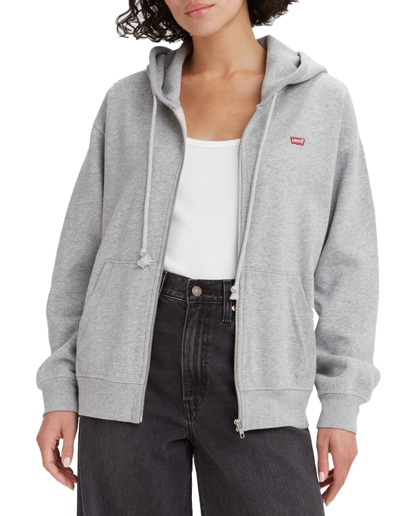 Levi&#39;s Standard Zip Hoodie, Starstruck Heather Grey, Frontansicht