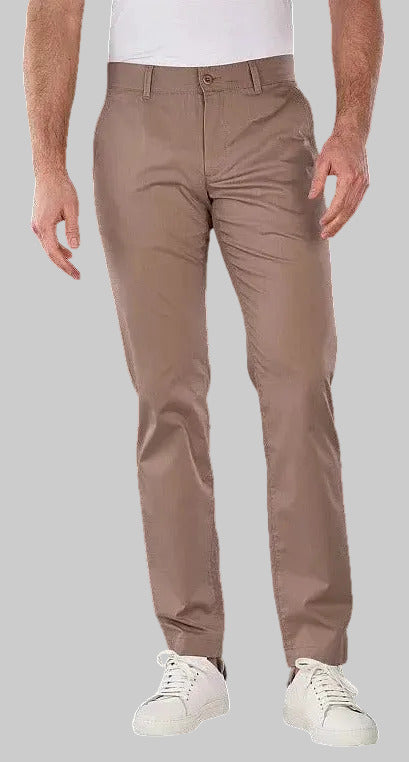 Alberto LOU Chino Gabardine Ceramica, Braun