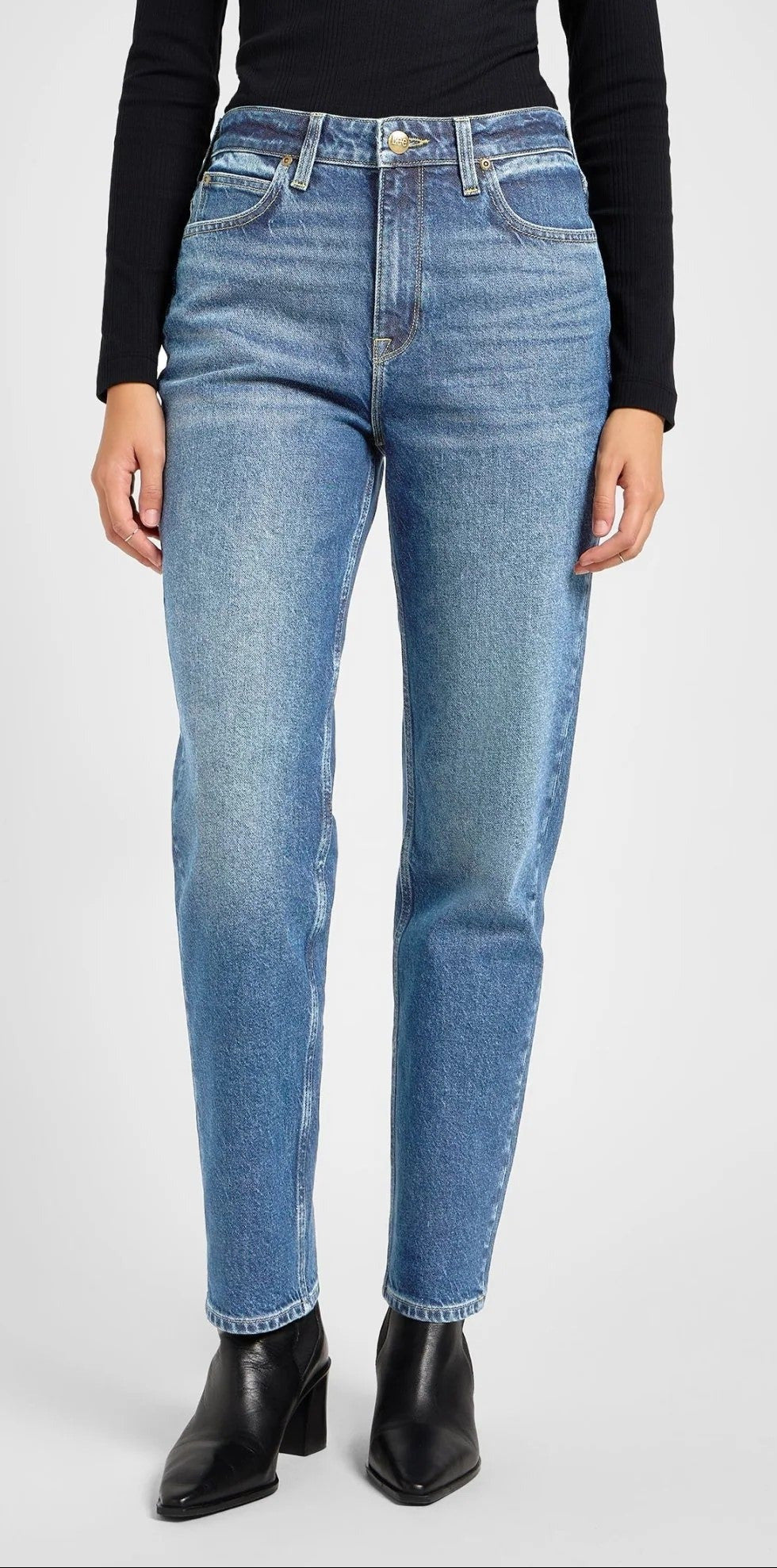 Lee Carol Straight, Bleu clair délavé "Denim Classic"