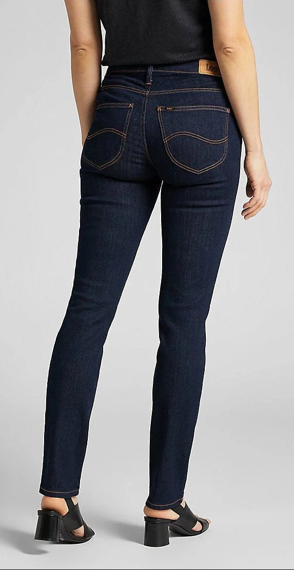 Lee Elly Slim, Bleu foncé "Rinse"