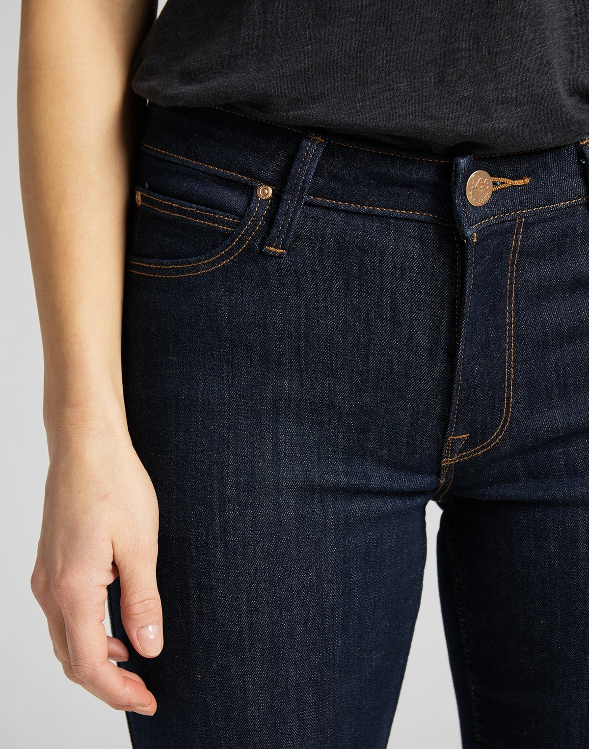 Lee Elly Slim, Bleu foncé "Rinse"