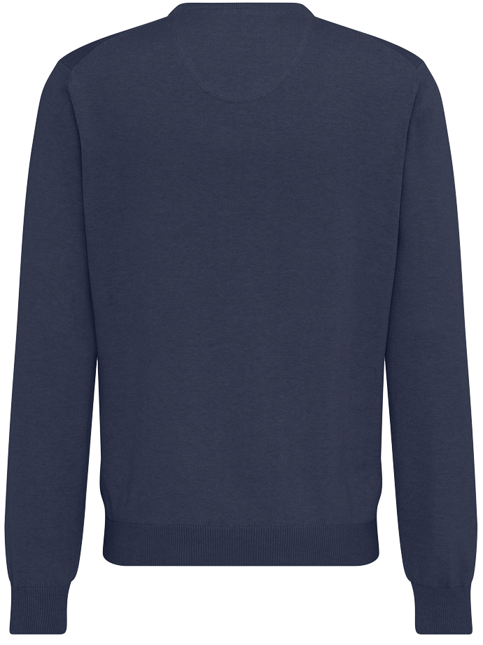 Fynch Hatton Pullover V-Neck, Night, back