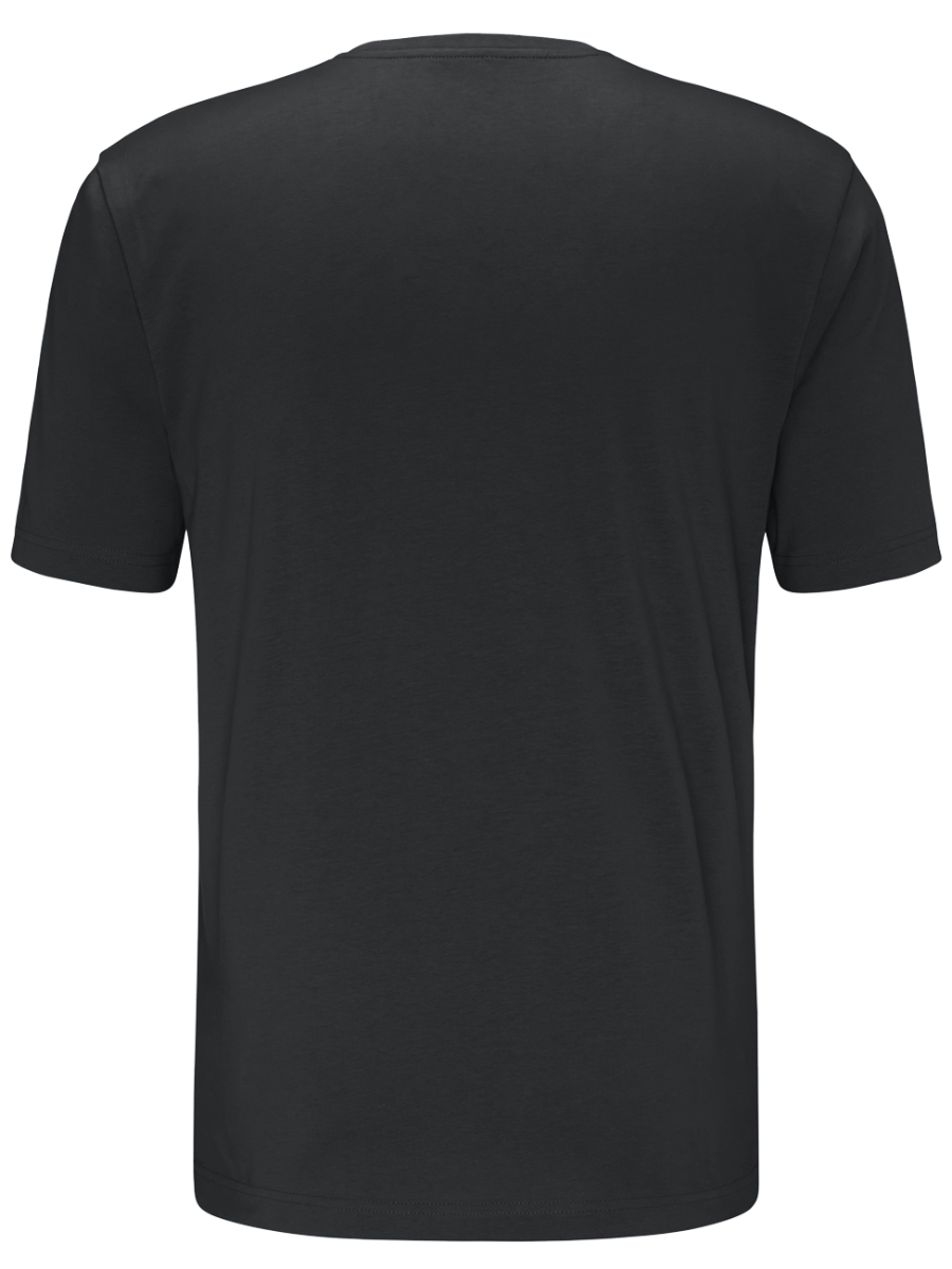 Fynch Hatton T-Shirt O-Neck, Black, Rückansicht