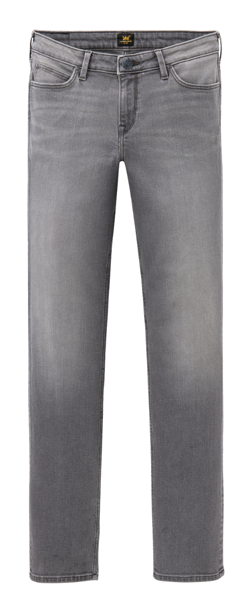 Lee Marion Jeans straight, grau, Comfort Grey, Frontansicht