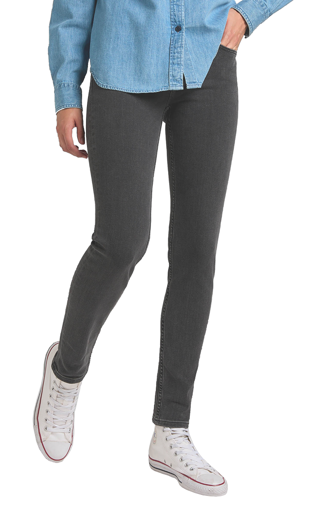 Lee Scarlett Jeans Skinny, Black Mid Stone, Frontansicht