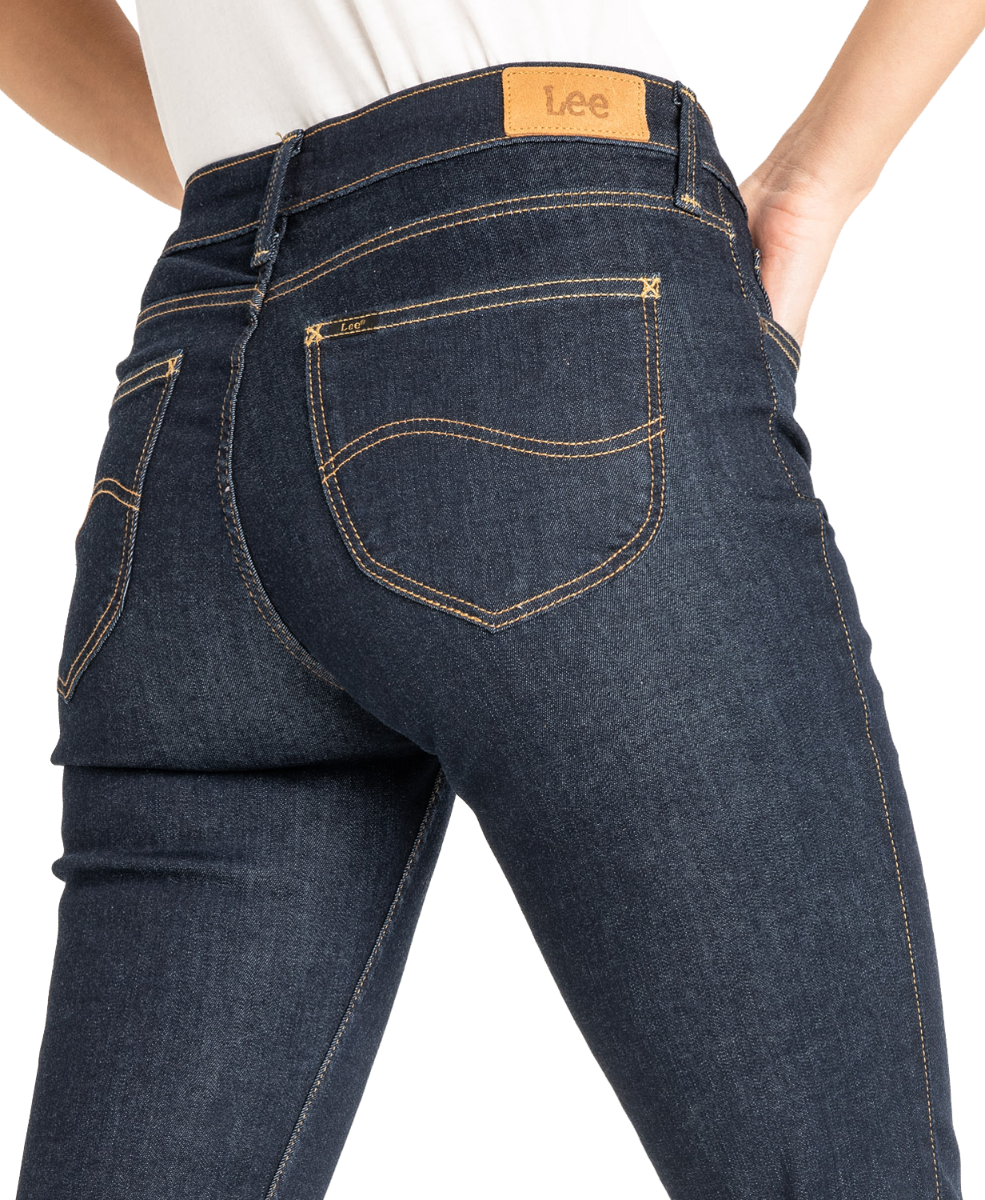 Lee Scarlett Jeans skinny, dark blue, Rinse, detail