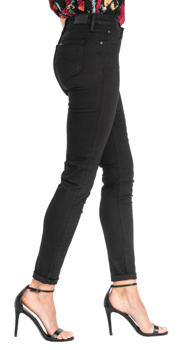 Lee Scarlett Jeans skinny, black, Black Rinse, side