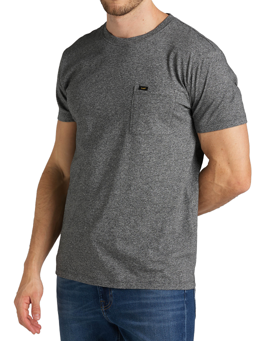 Lee Ultimate Pocket Tee, Black, Frontansicht