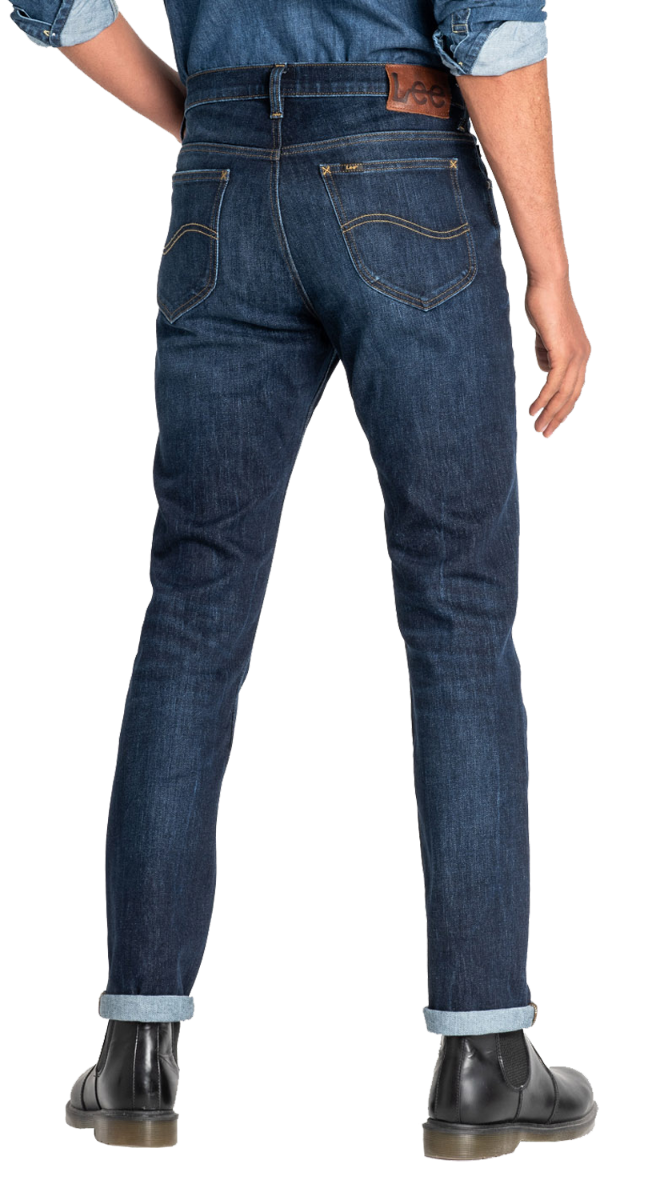 Lee Daren Jeans Slim, mid blue faded, Dark Pool, back