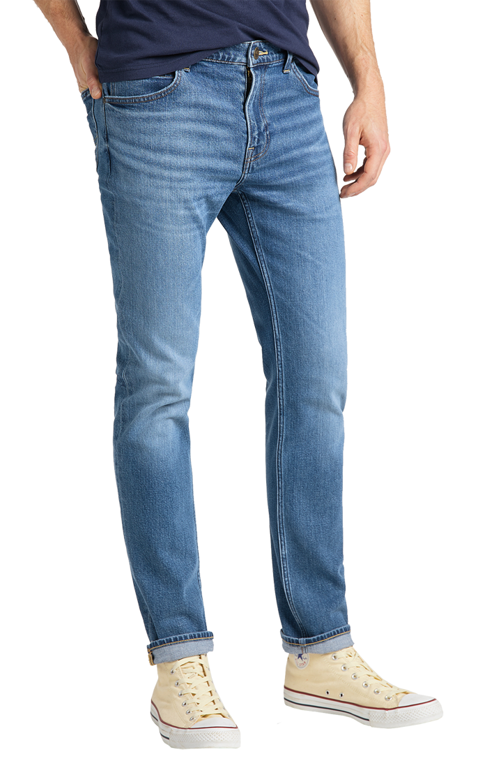 Lee Rider Jeans Slim, mittelblau, Westlake, Frontansicht