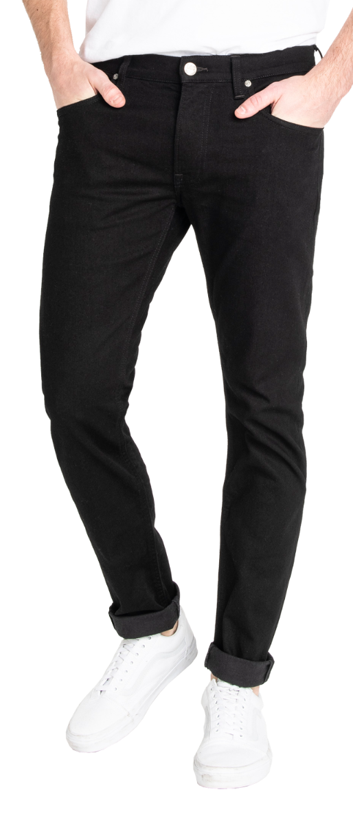 Lee Luke Jeans Slim Tapered, schwarz, Clean Black, Frontansicht