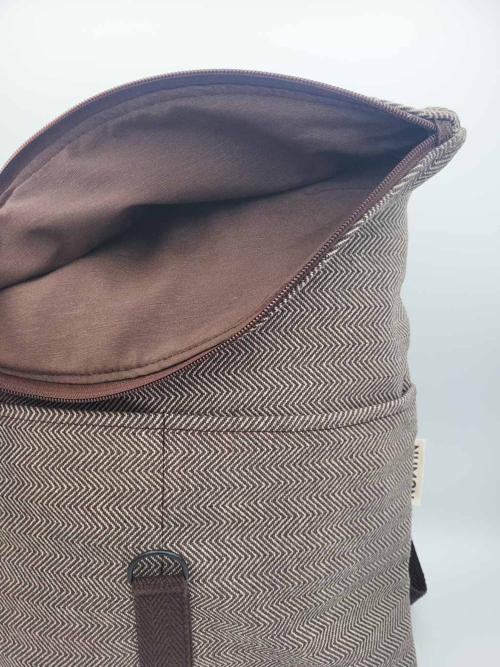 NUMON MOCHILA (SAC À DOS) ICONIC, ZIGZAG MARRON