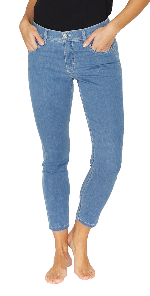 Angels Ornella Slim Fit 7/8 Jeans, Light Blue, Frontansicht