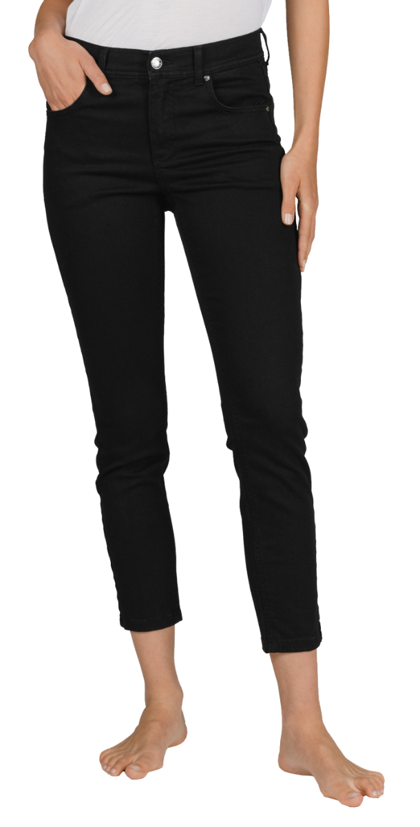 Angels Ornella Slim Fit 7/8 Jeans, Black, Frontansicht